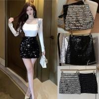 ราคา wink skirt กระโปรงปักเลื่อม สายปาร์ตี้ วิ้งๆ วิบวับ (24507431186)