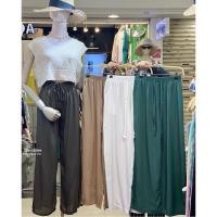 ราคา กางเกงผ้าสปัน ขายาว สีพื้น สีสดใส ใส่ไปทะเล (18786681872)