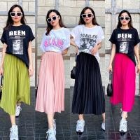ราคา กระโปรงอัดพลีท zaraa pleated สีพื้น (16799040987)