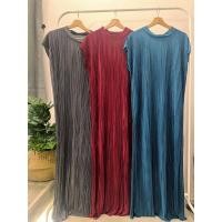 ราคา sale เดรสอัดพลีท ชุดเดรสอัดพลีท งานผ้าอัดพลีท พรางหุ่น อัดพลีทไฮโซ (12015890840)