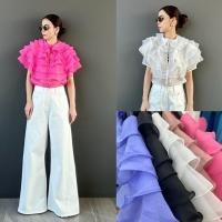 ราคา PRINCESS LAYERS TOP เสื้อระบายชั้นๆ ผ้าแก้ว คือไฮโซ (29334403023)