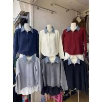 ราคา Korean Denim Knit Jacket เสื้อไหมพรมกันหนาว ซิปหน้าปกยีนส์สุดชิค (54901122550)