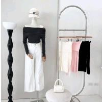 ราคา July blouse เสื้อปาดไหล่แขนยาว ผ้ายืดทรงสวย (43223762856)