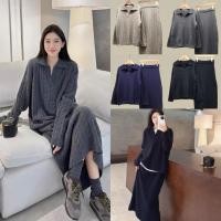 ราคา Knitting Airport Set เซ็ตไหมพรมเสื้อสเวตเตอร์คอปก มาพร้อมกระโปรงยาวทอลายเปีย (27793545915)