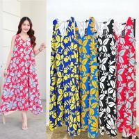 ราคา ชุดเดรสยาว ลายดอกไม้ ผ้าไหมอิตาลี (27136733313)