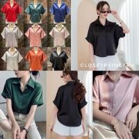 ราคา shirt แขนสั้น คอปก ผ้าซาร่า เนื้อเงา (25559445029)