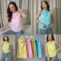 ราคา เสื้อแขนกุดคอปีน เสื้อตาข่ายลูกไม้ สีหวาน (23041395937)