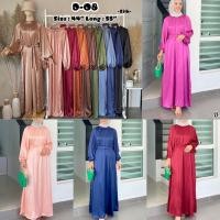 ราคา dress satin ชุดเดรสยาว แขนบอลลูน ผ้าเงา หรู ใส่ออกงาน (22875869519)