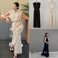 ราคา Jumpsuit ชุดจั้มสูทขายาว แขนกุด ทรงสวยมาก (19787633917)