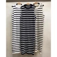 ราคา knitting dress เดรสไหมพรม ชุดเดรสยาว คอกลม แขนกุด (18994736445)