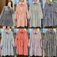 ราคา scott mini dress คอปก มินิเดรส ลายสก็อต เดรสสั้นลุคเกาหลี (16697452137)