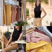 ราคา sale ZARA เสื้อยืดคอปีนแขนกุด ผ้าคอตตอนอย่างดี พร้อมส่ง (4954457158)