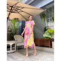 ราคา เดรสมัดย้อม ชุดเดรสมัดย้อม ชุดลายมัดย้อม จั๊มสูท เสื้อมัดย้อม มัดย้อมใส่ไปทะเล (3653669270)