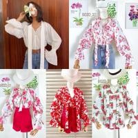 ราคา Vintage blouses เสื้อ เรียบง่ายสไตล์ Classic ผูกโบว์หน้า (28324820402)