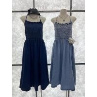 ราคา เดรสยีนส์ยาว สมอคเอว เกรดพรีเมียม (27450573950)