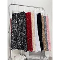 ราคา glitter wink Skirt กระโปรงผ้ากลิตเตอร์ แต่งทรงปลายบาน เนื้อผ้ายืดหยุ่น (24409758683)