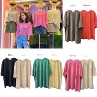 ราคา oversize shirt เสื้อยืดโอเวอร์ไซส์ วิ้งๆ กริตเตอร์ (20081197936)