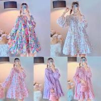 ราคา YPY minidress เดรสสั้น พิมพ์ลาย น่ารัก (15699766327)