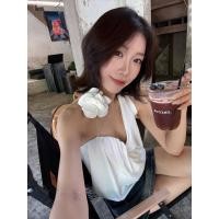 ราคา เสื้อคล้องคอ ตกแต่งดอกไม้ สไตล์เกาหลี (28983166379)