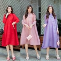 ราคา Chinese Izzey Plzzz Dress เดรสอัดพลีท ชุดเดรสอัดพลีท ใส่ออกงาน ใส่ตรุษจีน เดรสคุณภาพ (22015231906)