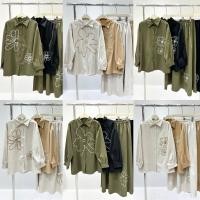 ราคา ชุดเซ็ตกระโปรงยาว ปักลายดอกไม้ เอวยืด (44452145256)