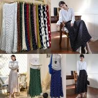 ราคา polka dot กระโปรงอัดพลีทยาวลายจุด เล็กๆ (41565055011)