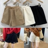 ราคา กางเกงขาสั้น ผ้าขนแกะ เอวสูง (24053226485)