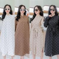 ราคา Maxi dress ชุดเดรสยาว ผูกเอว ทรงสวย ผ้าใส่สบาย (23755547352)