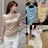 ราคา wink เสื้อวิ้งปาดไหล่ ทรงสวย ผ้ายืด (27736085528)