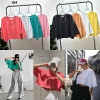 ราคา cotton crop shirt เสื้อครอปสั้น ผ้าคอตตอน เอวลอย (25202340403)