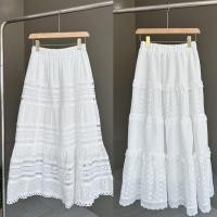 ราคา กระโปรงลูกไม้ minimal งานสวยกระโปรงทรงบานงานแต่งชั้นระบายลูกไม้ (28351610956)