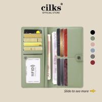 ราคา กระเป๋าสตางค์ผู้หญิงป้องกันการโจรกรรม RFID แบบรูด กระเป๋าสตางค์ PU บางเฉียบ ที่ใส่บัตรเครดิต ซิป กระเป๋าสตางค์ยาว W1995 (27428659654)