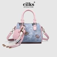 ราคา หมอนนุ่มสีชมพูพร้อมกระเป๋าสะพายข้างดีเนียร์แบบถือ CILKS S3334 (41868814730)