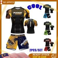 ราคา Venom Sanda Training Suit Quick drying Fighting Boxing Fitness Combat Set Combat Training Breathable Suit (40302459265)