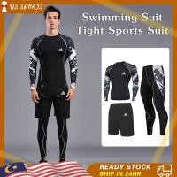 ราคา เซ็ตชุดกีฬา 3 ชิ้นสำหรับผู้ชาย เหมาะสำหรับวิ่งและบาสเกตบอล แห้งไว สวมใส่กระชับ (42669247922)