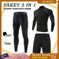 ราคา ชุดกีฬาสำเร็จรูป 3 ชิ้น เหมาะสำหรับฟุตซอลและฟุตบอล รวมถึงเสื้อยืดแขนยาว กางเกงยืด และกางเกงขาสั้นกลาง (51800854893)