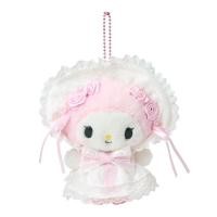 ราคา พวงกุญแจ My Melody Plush Mascot Holder Keychain White Frill Sanrio Japan แท้จากญี่ปุ่น Rare หายาก (47851055559)