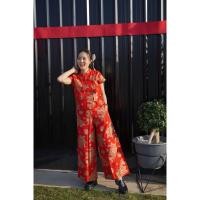 ราคา กางเกงผ้าฝ้ายพิมพ์ลายมังกรทอง (29622790925)