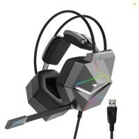 ราคา TAIOU ชุดหูฟังเล่นเกมแบบมีสาย USB Virtual 7 1 เสียงรอบทิศทาง E กีฬาหูฟังหูฟังพร้อมไมโครโฟนตัดเสียงรบกวน RGB ไฟ LED สําหรับแล็ปท็อปพีซี (42111911528)