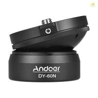 ราคา Andoer DY 60N ขาตั้งกล้องฐานปรับระดับแผ่นปรับอลูมิเนียม 3 8 นิ้วอินเทอร์เฟซสกรูพร้อมกระเป๋าระดับฟองสําหรับกล้อง Canon DSLR (41850794537)