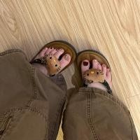 ราคา Hello Kitty Flip Flops สำหรับผู้หญิง รองเท้าแตะนุ่ม สบายเมื่อเดินที่ทะเลและชายหาด (41667664775)