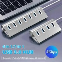 ราคา 5Gbps ความเร็วสูง USB 3 0 HUB 4 7 พอร์ต USB 3 0 พอร์ต OTG อลูมิเนียม USB Splitter Docking Station Expander สําหรับแล็ปท็อปคอมพิวเตอร์ PC (42973767526)