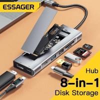 ราคา สําหรับ 8 in 1 USB Hub พร้อมฟังก์ชั่นจัดเก็บข้อมูลดิสก์ USB Type c ถึง HDMI ใช้งานร่วมกับแล็ปท็อป Dock Station สําหรับ Macbook Pro Air M1 M2 (42423767127)