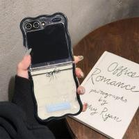 ราคา SAMSUNG เคสโทรศัพท์สําหรับSamsung Galaxy Z Flip 7 FE 6 5 4 3 สร้อยข้อมือโบว์น่ารักWave ClearกันกระแทกสําหรับSamsung Z Flip6 ZFlip6 (41775146343)
