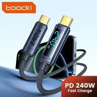 ราคา Toocki 240W USB C ถึง USB C สาย PD 3 1 Fast Charging จอแสดงผล LED ประเภท C สายเคเบิลข้อมูลสําหรับ Macbook iPhone 16 15 Pro Max Samsung S24 (40673758279)