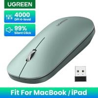 ราคา UGREEN เมาส์ 4000 DPI เมาส์ไร้สาย 40db เงียบคลิกสําหรับ MacBook Pro M1 M2 iPad แท็บเล็ตคอมพิวเตอร์แล็ปท็อป PC เมาส์ไร้สาย 2 4G (42523767025)