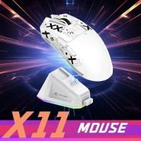 ราคา ATTACK SHARK X11 PixArt PAW3311 เมาส์เกมเมอร์ไร้สายสามโหมดแท่นชาร์จเซ็นเซอร์สําหรับเล่นเกม เมาส์ไร้สาย BT 2 4G (42973767578)