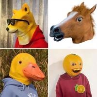 ราคา ตลกหัวปลาสีเขียวแปลกปลาพรรคหมวกสีน้ําตาลม้าหมวกฮัสกี้หมวกคอสเพลย์อุปกรณ์ประกอบฉาก (51800876376)