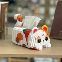 ราคา ขนาดใหญ่แฮนด์เมดทําเองปริศนาแมวกล่องกระดาษทิชชูเข้ากันได้กับเลโก้อาคารบล็อกการศึกษาประกอบของเล่นเครื่องประดับของขวัญ (49900553357)