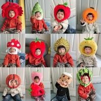 ราคา น่ารักสาวน้อยผลไม้สตรอเบอร์รี่มะเขือเทศฟักทองทุเรียนเด็กหมวกภาพตลกแสดงหมวกอุปกรณ์ประกอบฉาก (49600906089)